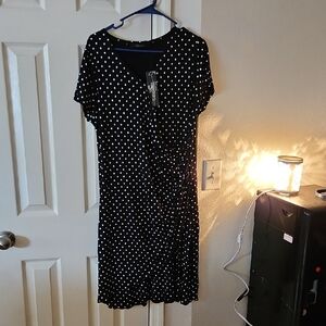 Polka Dot Wrap Dress
